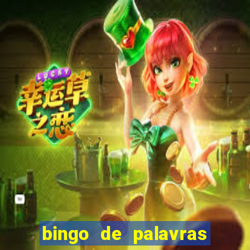 bingo de palavras 3 ano